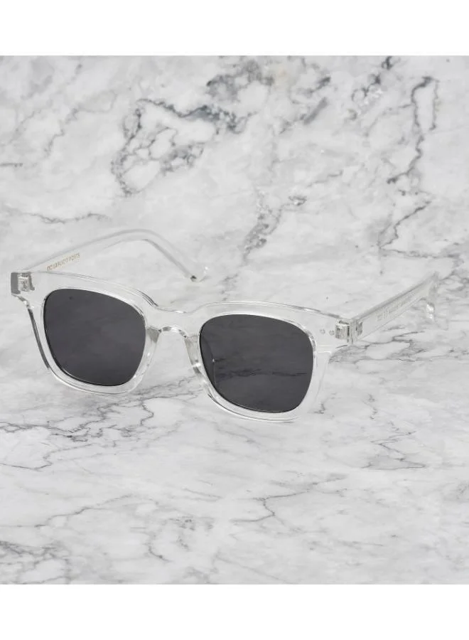 Explicit Poets Explicit Poets Unisex WILLIAM CLEAR Clear - Gray Stylish Sunglasses, 1EP9