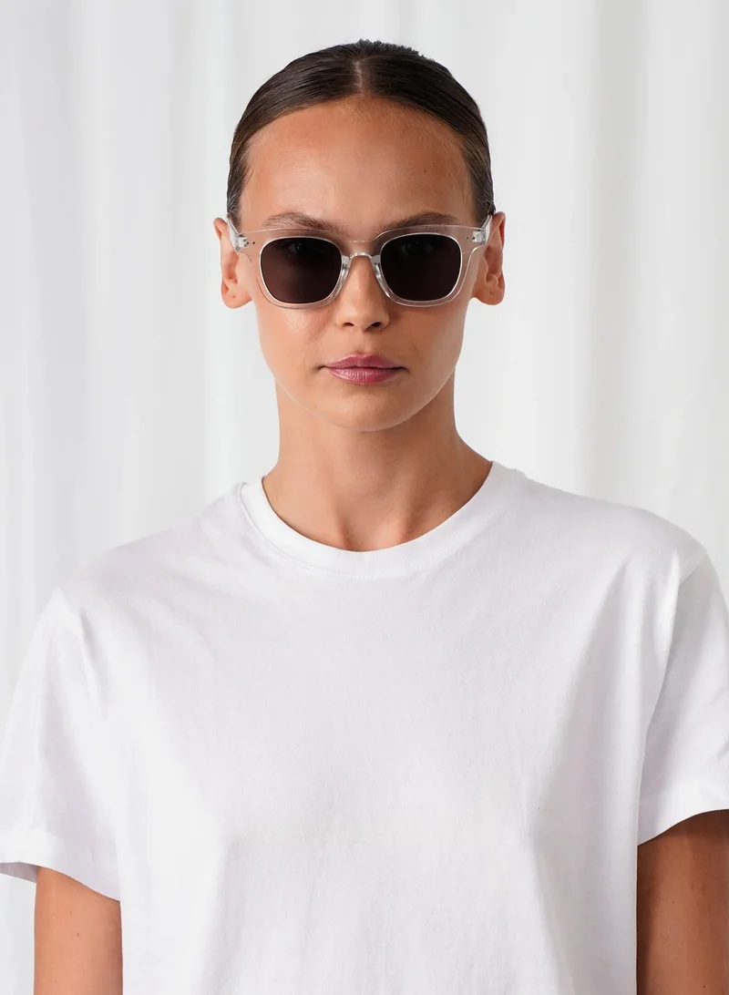 Explicit Poets Explicit Poets Unisex WILLIAM CLEAR Clear - Gray Stylish Sunglasses, 1EP9