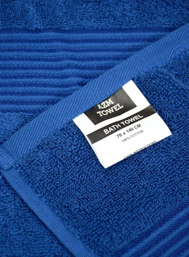 أيه زيد أم منشفة استحمام فاخرة قطن 100% قطعة واحدة (70 × 140 سم) – 550 جرام/م– امتصاص عالي وتجف بسرعة – مثالية للحمام – لون أزرق ملكي - Image 4