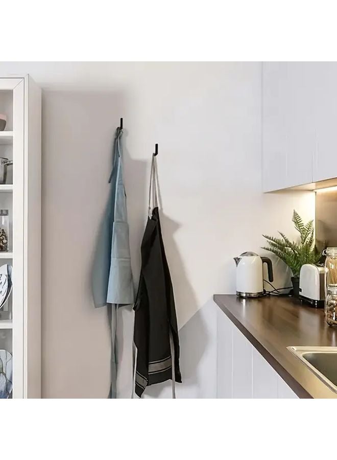 85 Pcs Black Self Tapping Spiral Screw Hooks Rust Resistant Wall Ceiling Hangers - Image 5