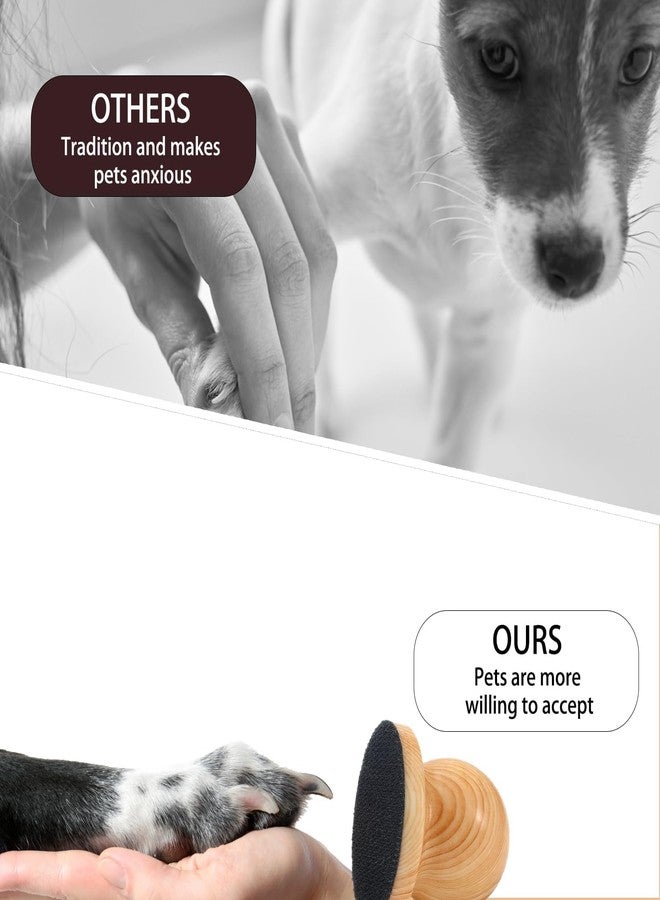 مبرد أظافر الكلاب، لوح خدش أظافر الكلاب، أداة للعناية بالحيوانات الأليفة مع 4 ألواح إصلاح، حل للعناية بأظافر الكلاب بدون إجهاد للاستخدام المنزلي، مثالي للكلاب التي تخاف من مقصات الأظافر التقليدية (أصفر) - Image 4