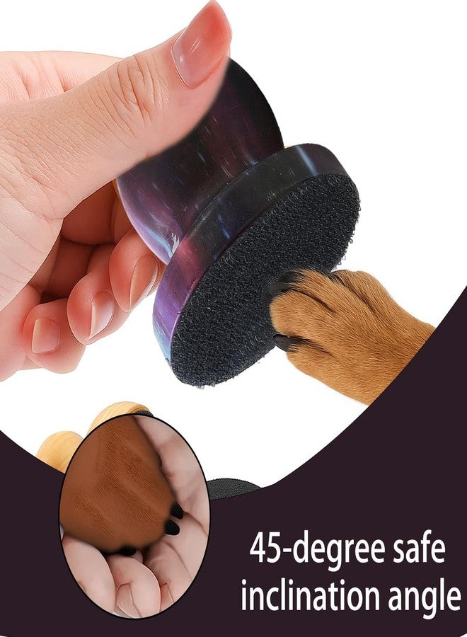 مبرد أظافر الكلاب، لوح خدش أظافر الكلاب، أداة للعناية بالحيوانات الأليفة مع 4 ألواح إصلاح، حل للعناية بأظافر الكلاب بدون إجهاد للاستخدام المنزلي، مثالي للكلاب التي تخاف من مقصات الأظافر التقليدية (أصفر) - Image 3
