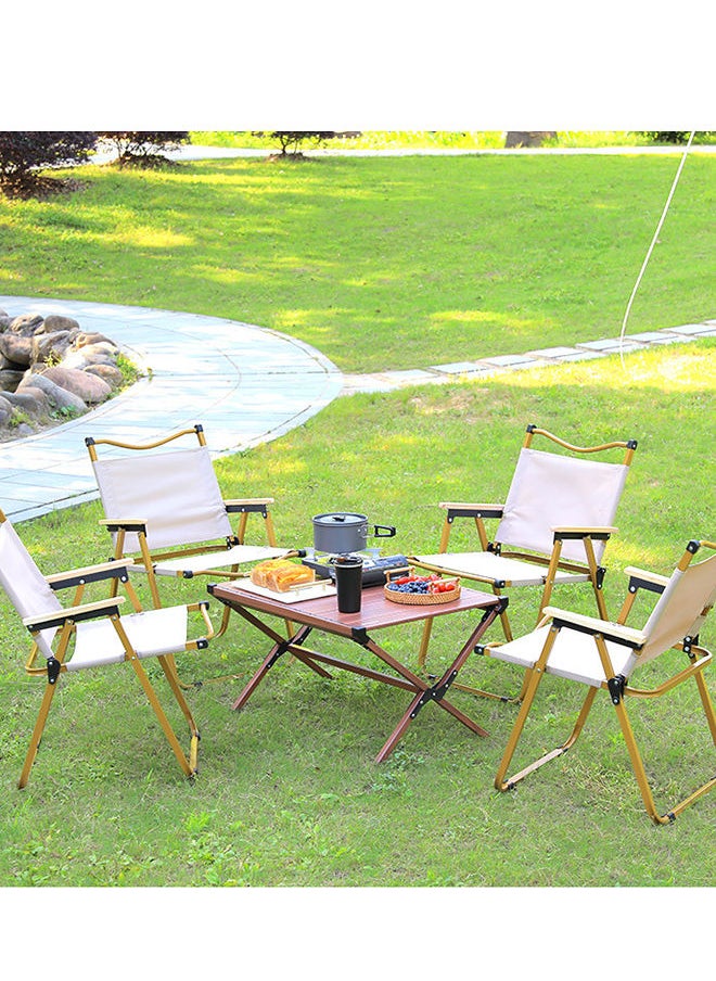 Sharpdo Premium Outdoor Folding Camping Chair with Ergonomic Design - 230KG Capacity & Sand-Resistant, 54*47*60cm  - Image 5