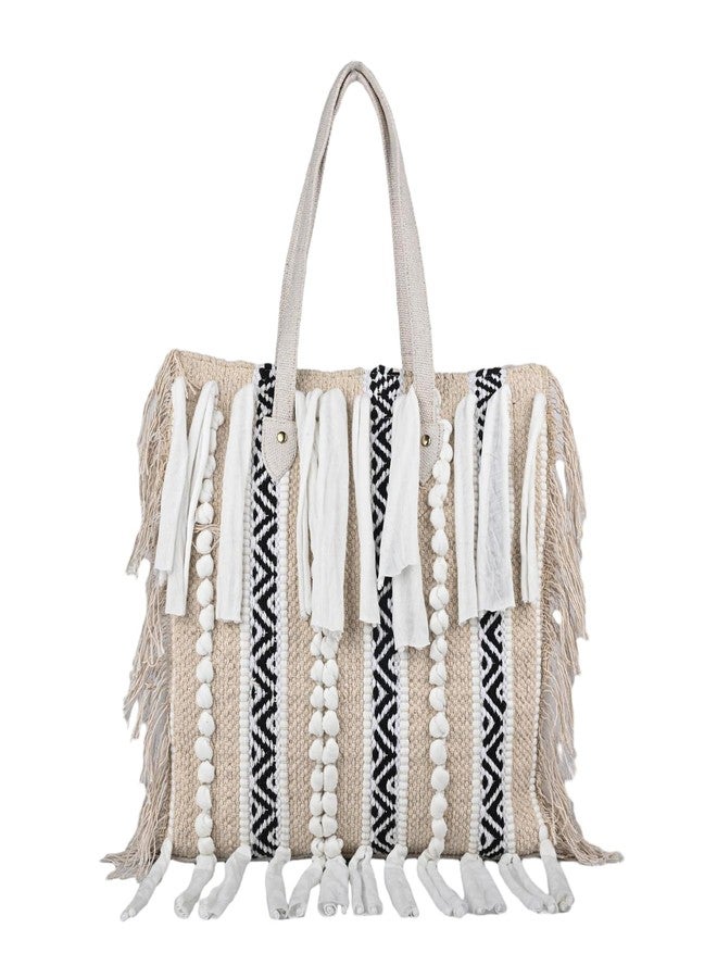 ENSAC Tote Bag for Women | Stylish Office bag & Canvas Travel Handbag | Shopper and Shoulder Bag Lightweight Handbag with Multi Compartment | Travel, Office, Gym & Daily Use - Image 1