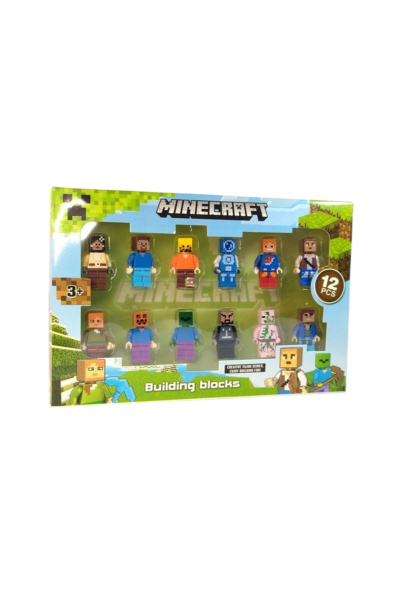 Minecraft 12-Piece Figure Set Collectible Character Pack