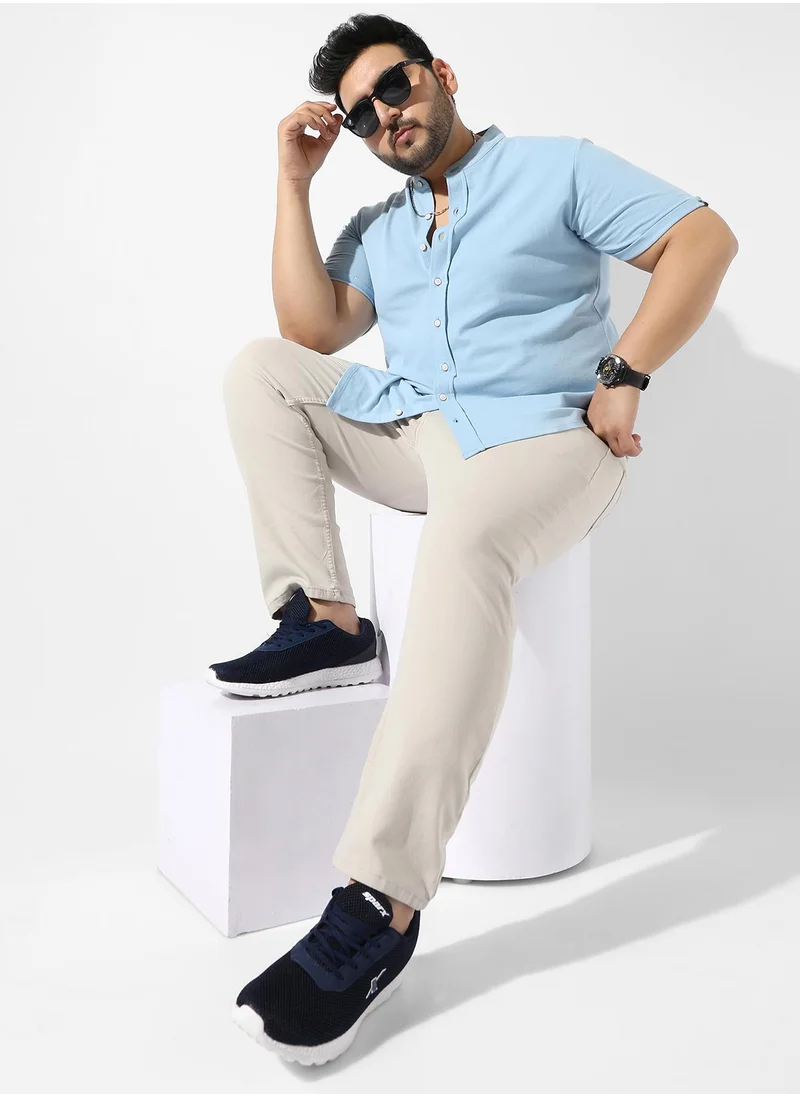 Instafab Plus Basic Button-Up Shirt