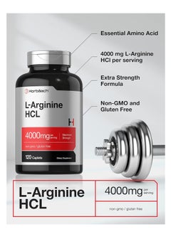 Horbäach L-Arginine 4000mg 120 Caplets for Men and Women 30 Servings  - Image 3