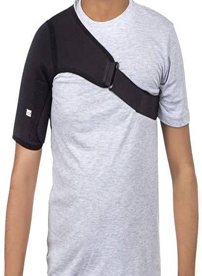 KUDIZE Rk61-Ur Adjustable Neoprene Stretch Compression Right Shoulder Support Pad (Black) - 1 Count, Rotator Cuff, Pain Relief, Shoulder Support, Dislocation, Tendonitis - Image 1