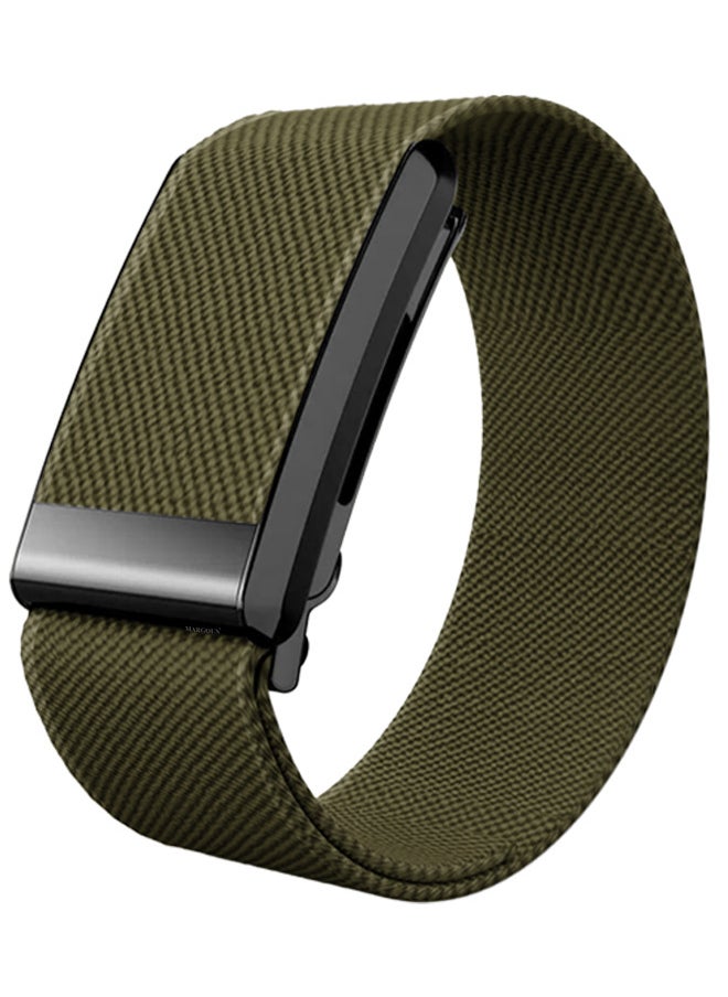 CATANES Nylon Sport Band for Whoop 4.0 Breathable Adjustable Wristband, Water Resistant Replacement Strap, Soft, Comfort, Durability, Easy to Use - Olive Green  - Image 1