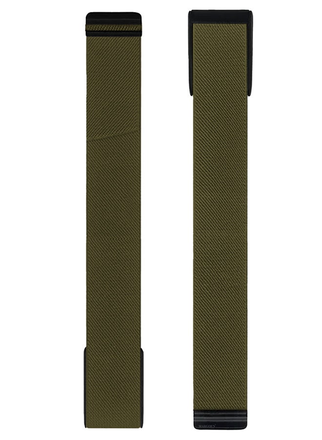 CATANES Nylon Sport Band for Whoop 4.0 Breathable Adjustable Wristband, Water Resistant Replacement Strap, Soft, Comfort, Durability, Easy to Use - Olive Green - Image 2