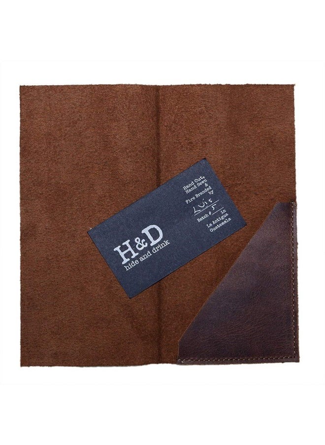 Hide & Drink Rustic Durable Leather Bifold Check Presenter Restaurant & Cafe Accessories Bill Holder For Waiter & Waitress Tip Holder Handmade (Bourbon Brown)  - Image 5
