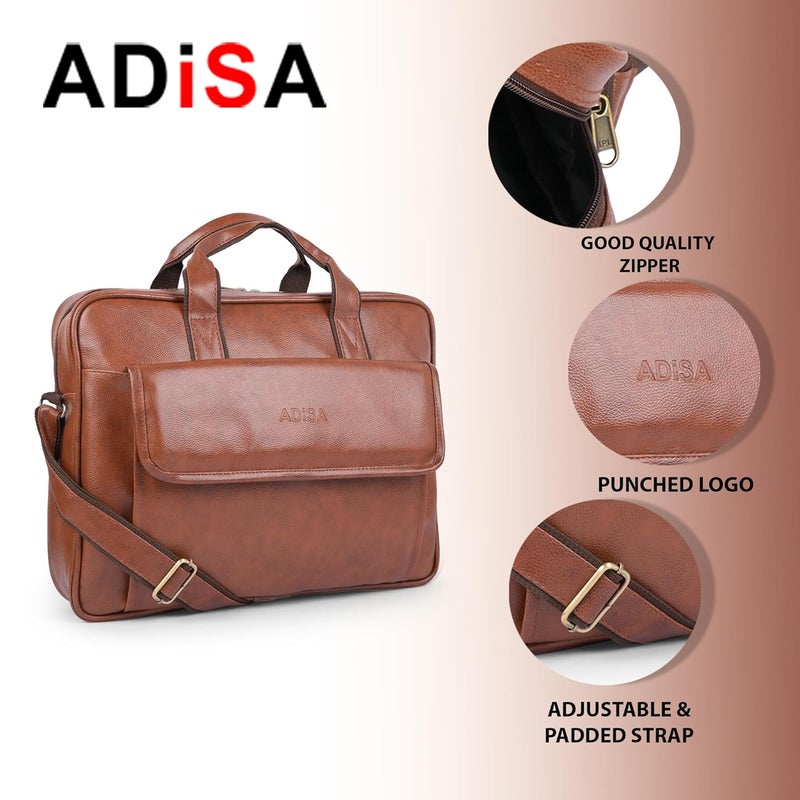 ADISA حقيبة لابتوب ميسنجر مكتبية حقيبة عمل للرجال (LB6052) - Image 3