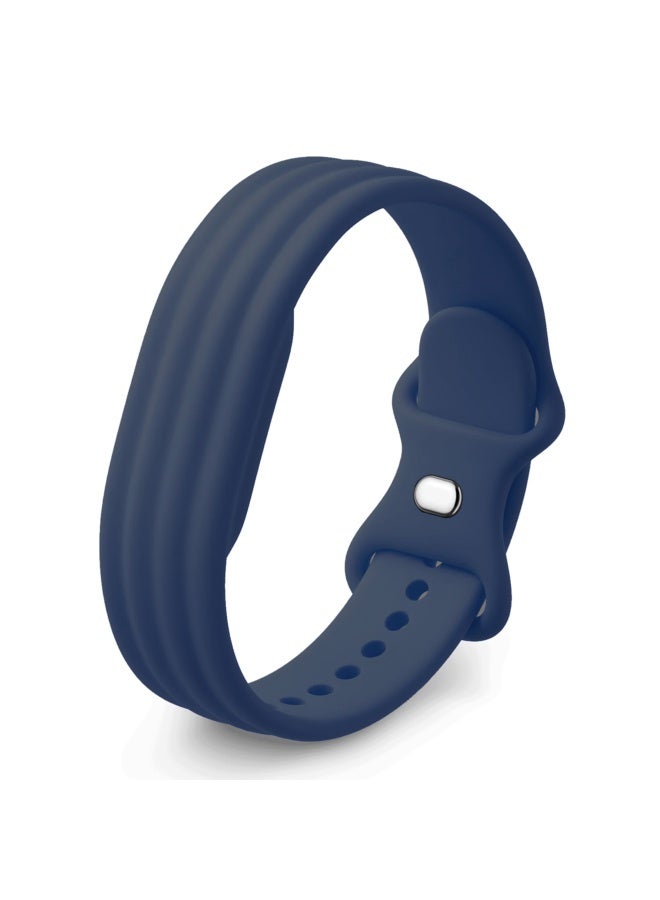Google Fitbit Air Compatible Monochrome Sport Silicone Watch Band - Image 1