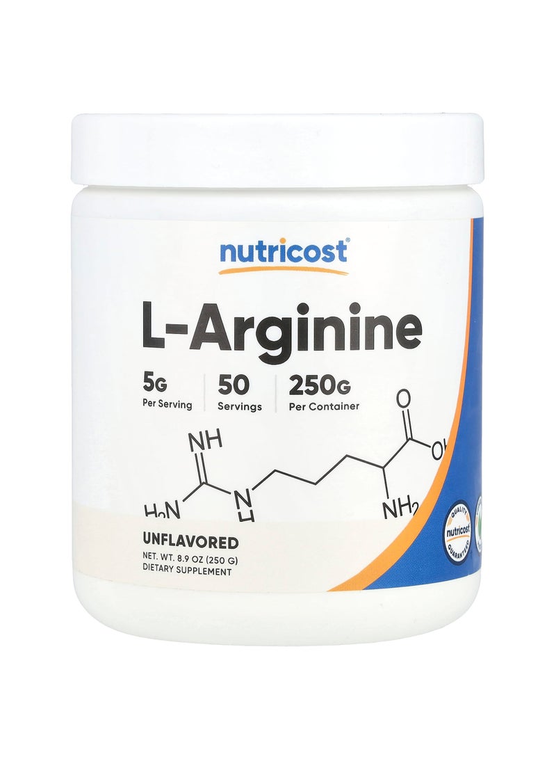 Nutricost L-Arginine, Unflavored, 8.9 oz (250 g)