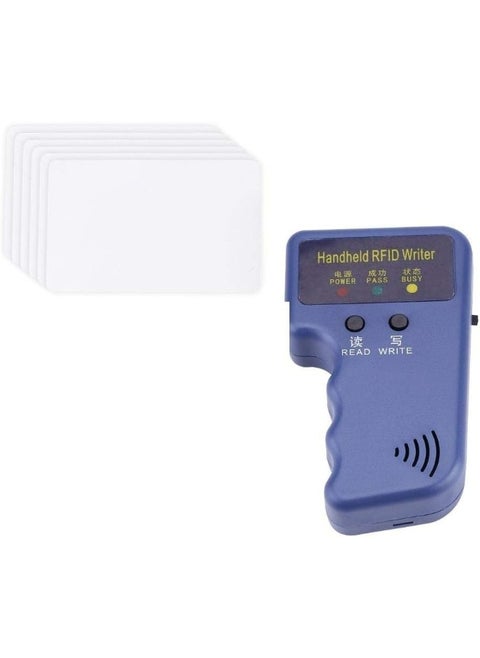 125KHz RFID Proximity Cards Reader/Writer/Copier/Duplicator Handheld ID Card Writer With 6pcs Writable ID Cards
