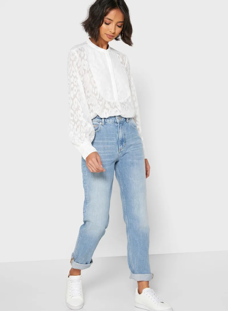 French Connection Palmira High Waist Straight Jeans