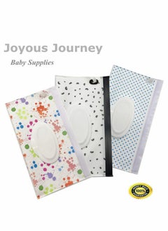 SYOSI Wet Wipe Pouch 6 Pcs Baby Wet Wipe Pouch Travel Wipes Case Reusable Refillable Wet Wipe Bag Cases Portable Travel Wipes Dispenser Wipe Pouches for Baby, 6 Pack  - Image 2