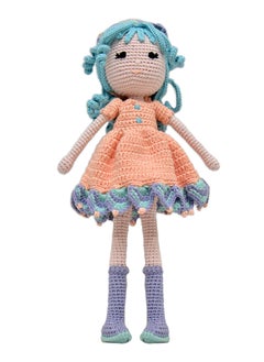 Happy Threads Handmade Crocheted Diana Whimsy Doll (15 inches) – Multicolour | Crochet Toys | Child Safe | for Babies 6 Months & Above | Dolls for Boys/Girls| For Birthday Gift | Decorative Items for Room  - Image 1