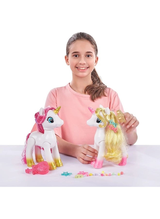 ZURU Zuru - Sparkle Girlz 10 Inch Unicorn Hair Styling Set - 100372  - Image 3