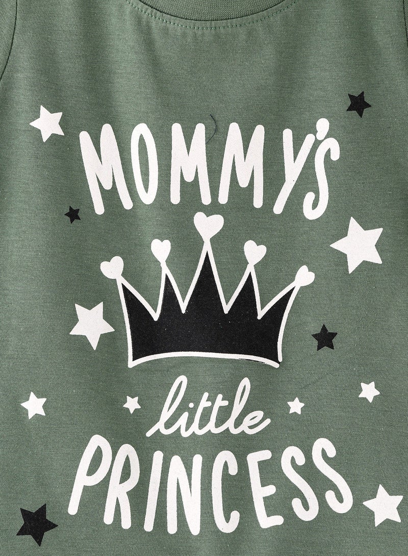 Jelliene Basic round neck graphic t-shirt - Image 3