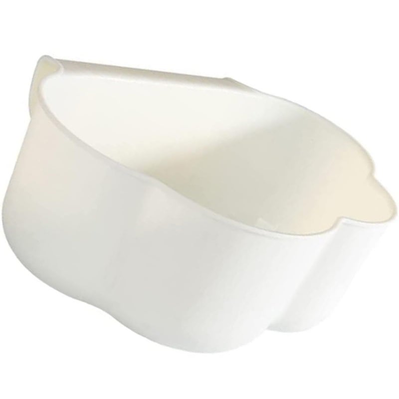 Kitchen Hanging Trash Can For Cabinet Door White Plastic Cloud Shape Space Saving Wall Mounted Waste Basket For Food Scraps - Image 2