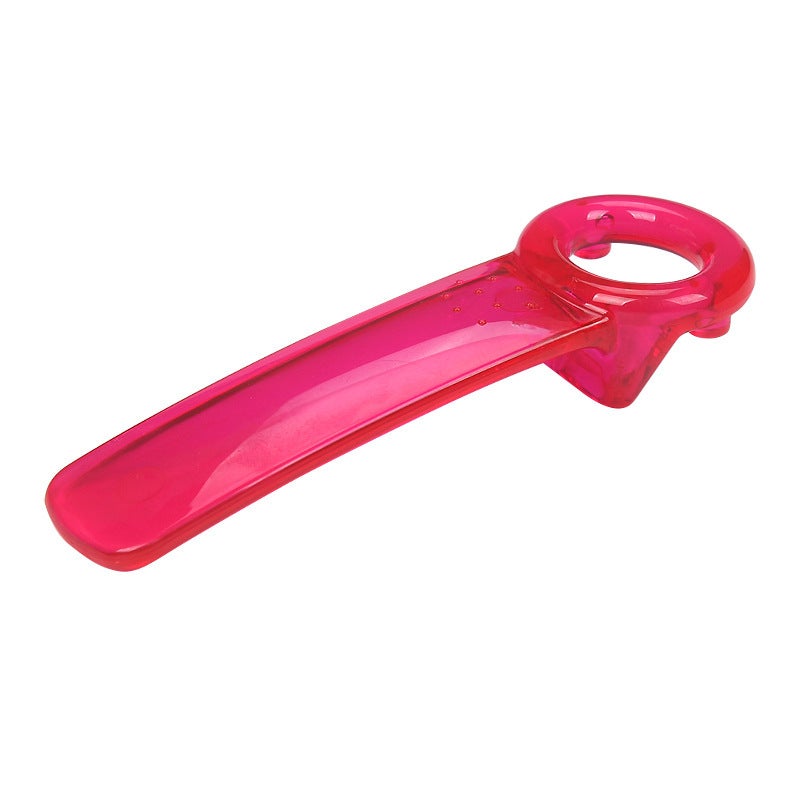 Cross-border hot sale multi-function can opener beer can opener Factory Direct in stock plastic color bottle opener transparent rose red