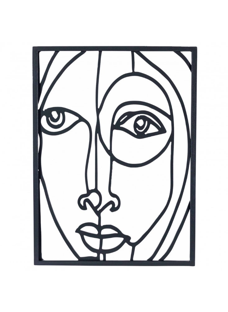 ليلت للأثاث - ديكور جداري مستطيل - 40x30 سم - إطار خشب - Image 1