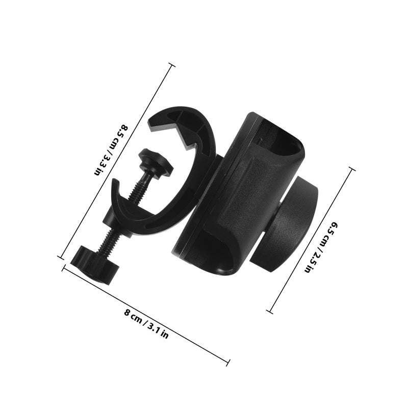 Mic Pole Clamp Microphone Stand Clip Metal Clamp Pole Clamp Adjustable Fasten Pole Clamp - Image 2