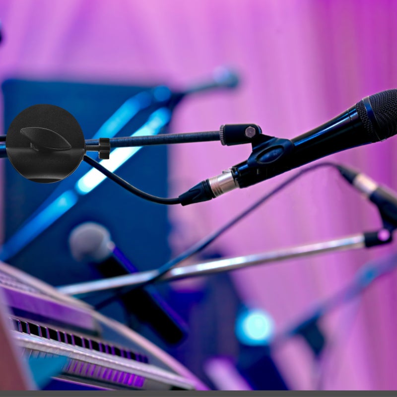Mic Pole Clamp Microphone Stand Clip Metal Clamp Pole Clamp Adjustable Fasten Pole Clamp - Image 3