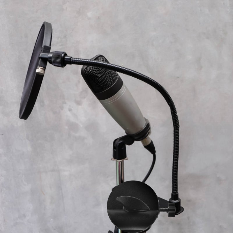 Mic Pole Clamp Microphone Stand Clip Metal Clamp Pole Clamp Adjustable Fasten Pole Clamp - Image 4