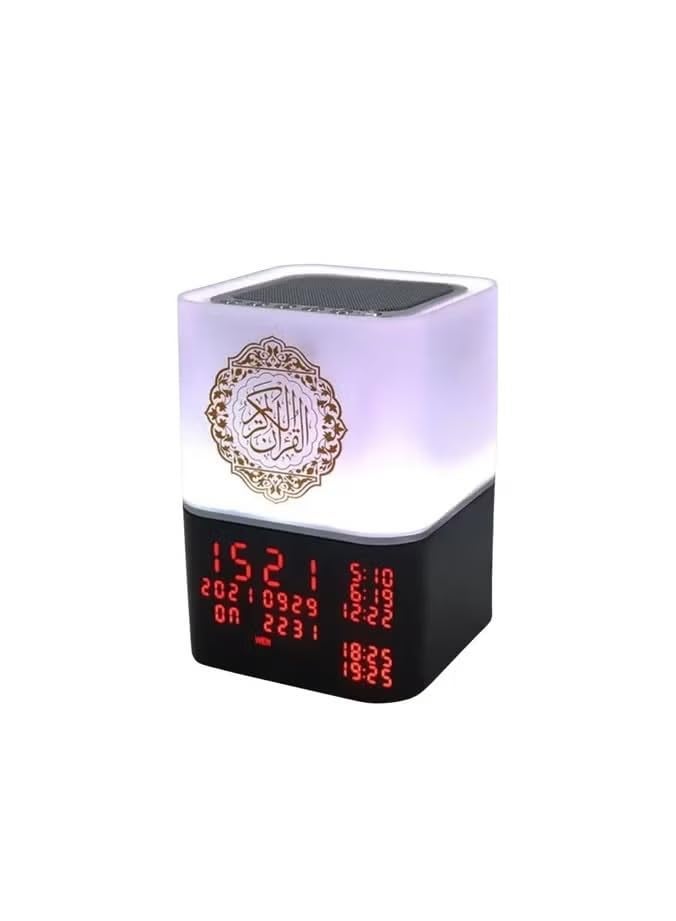 Derovan Quran Speaker with White‑Noise & Touch Light – Remote & App Control, 16 Reciters, 15 Translations, Azan Alarm Clock, Bluetooth MP3 Audio & Multicolor Night Lamp - Image 1