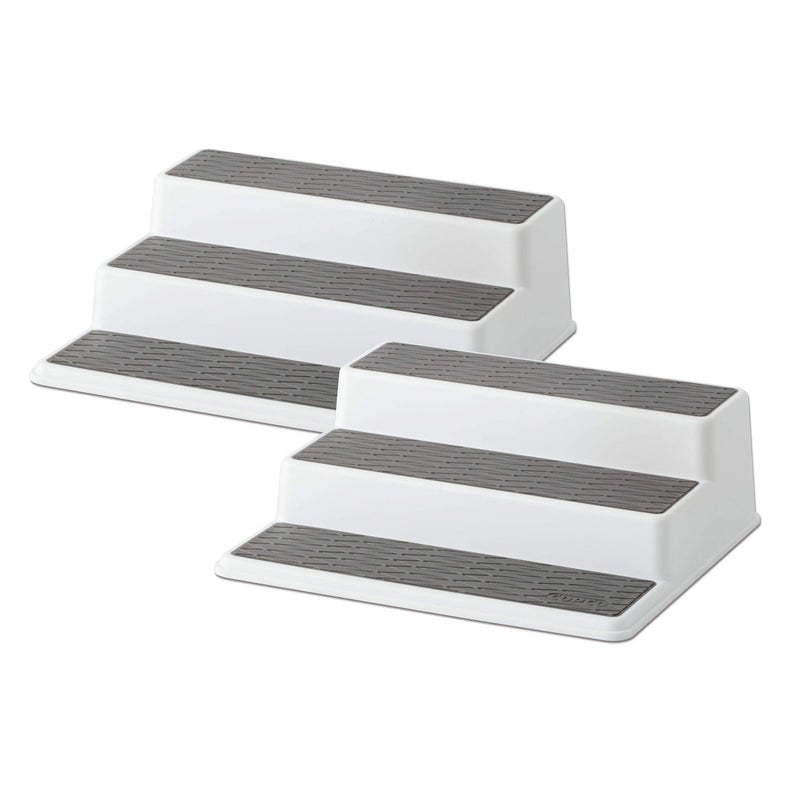 Copco Grey 2 NonSkid 3Tier Spice Rack Organizer for Pantry 2Pack 10Inch