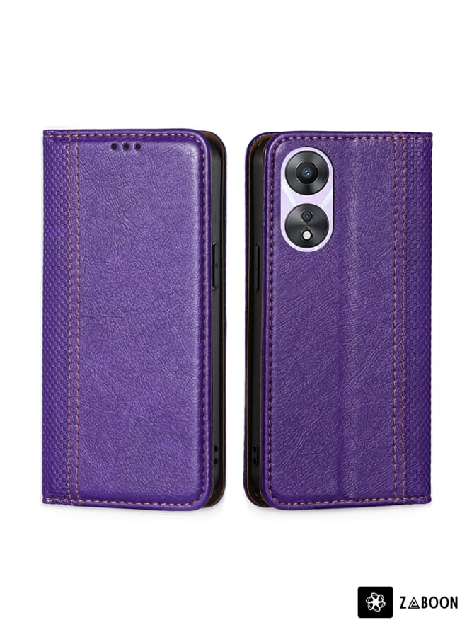 Zaboon Protective Case For Honor V40 Skin Feel Crocodile Texture Magnetic Clasp PU Leather - Image 1