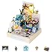 Kisoy Dollhouse Miniature with Furniture Kit DIY 3D Wooden DIY House Kit with Dust CoverHandmade Tiny House Toys for Teens Adults GiftCorner of Garden - Image 2