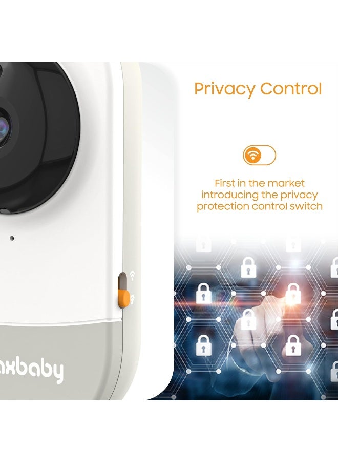 Chillax baby - Daily Baby-WiFi Streaming 2-Way Talk 4.3 Screen Baby Monitor with Secured HD Camera (720p) Night Vision-Powered by 5GenCare - Image 5