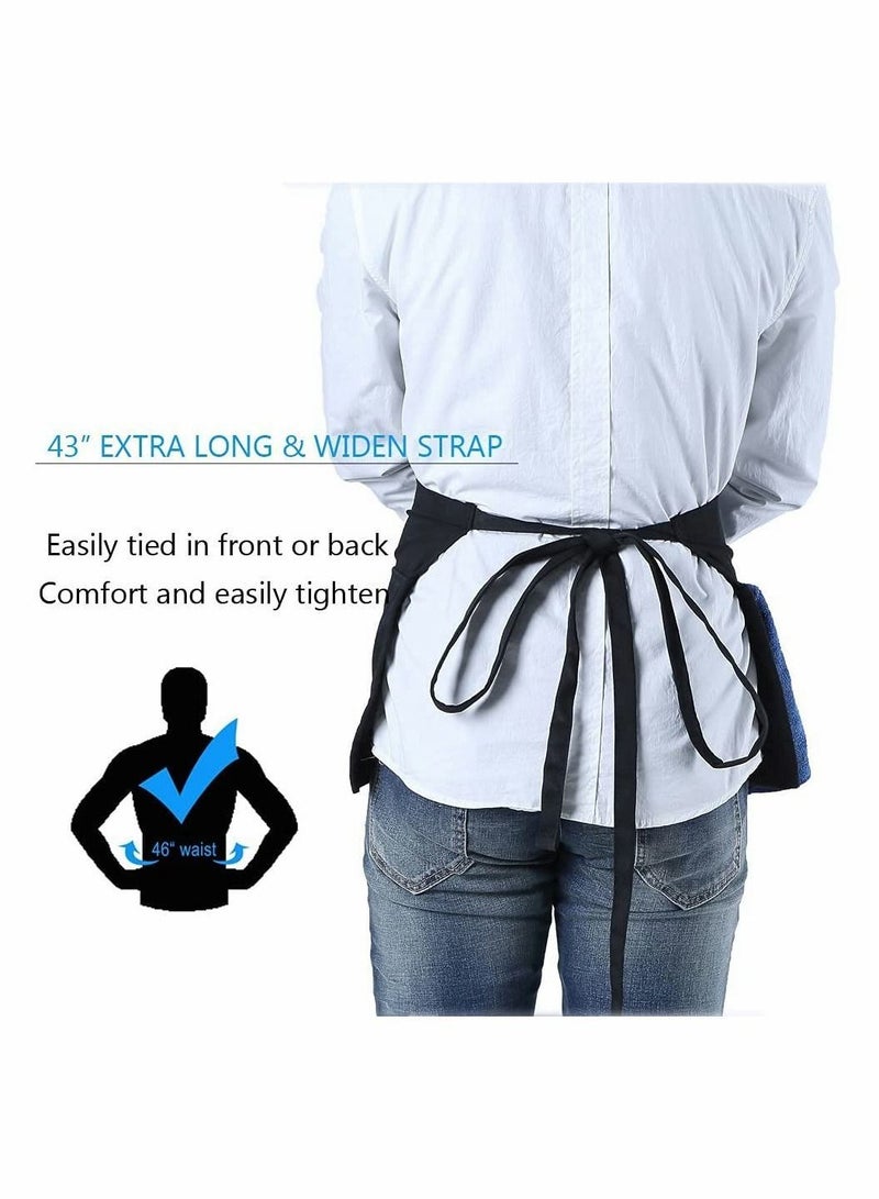Waitress Aprons, Waiter Server Waist Aprons for Women Men
