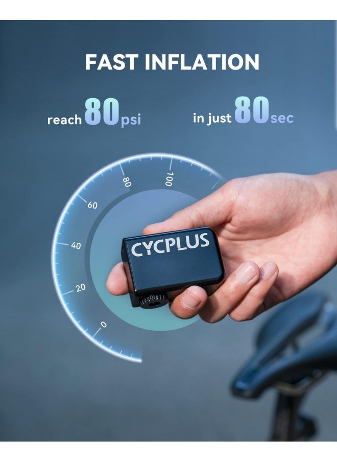 CYCPLUS CYCPLUS Tiny Pump Bike Pump Portable Ultra-Mini 100PSI Electric Bicycle Pump Type-C Rechargeable Battery(Winner of The EUROBIKE Award 2023)  - Image 3