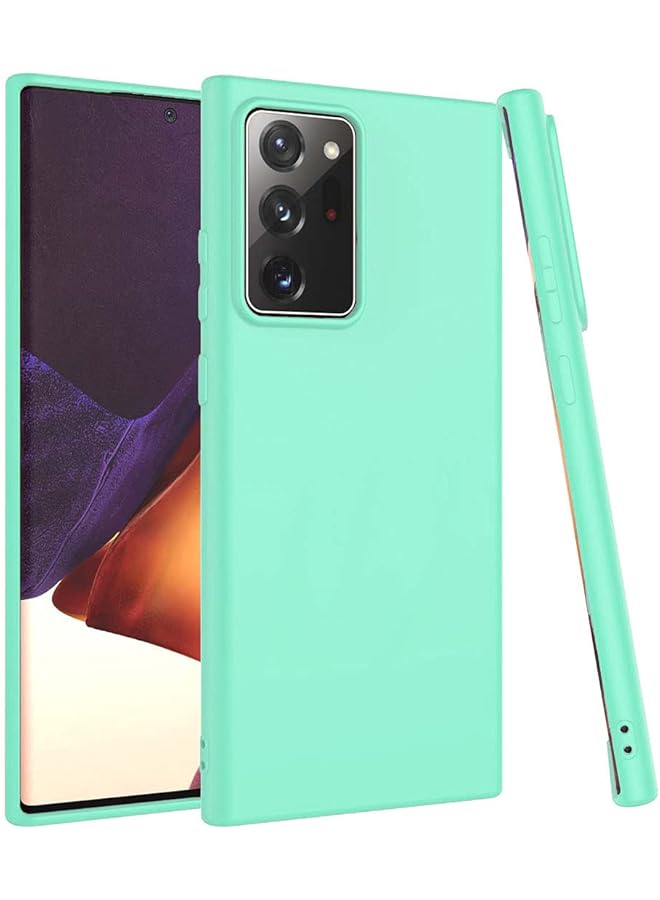 غطاء حماية مرن من البلاستيك الناعم غير اللامع لهاتف سامسونج جالكسي نوت 20 ألترا - فيروزي