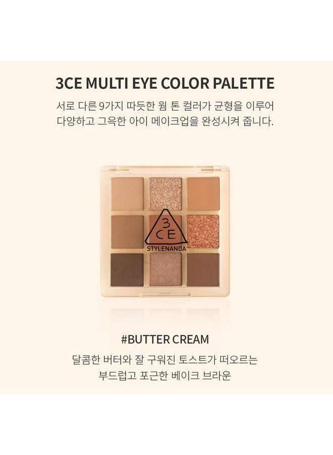3ce Multi Eye Color Palette Clear Warm & Coolbutter Cream 9Colors Peal Glow Eye Shadow Staylenanda - Image 4