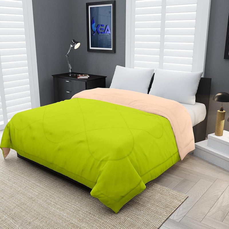 KEA Reversible Microfiber Single Bed ComforterDuvet for SummersAc AC Comforters Fabric Micro Cotton 300 GSM - Image 1