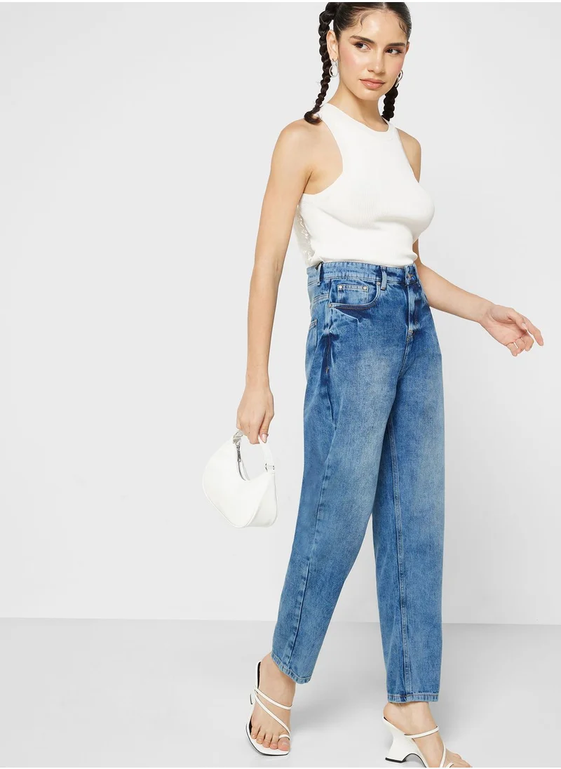 Ginger Acid Wash Straight Fit Jeans