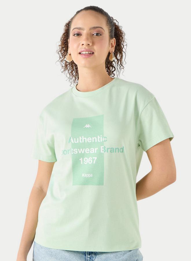 Kappa Printed T-shirt with Crew Neck and Short Sleeves - Image 1