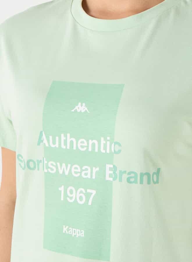 Kappa Printed T-shirt with Crew Neck and Short Sleeves - Image 4