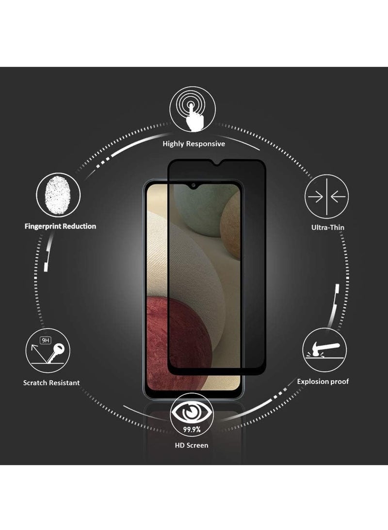 MIGOFAST Galaxy A12 Privacy Screen Protector 3D Curved 5D Touch] Anti Spy 9H Tempered Glass Edge to Edge Full Cover Screen Protector Anti Fingerprint Full Coverage Sccreen Protector For Galaxy A12 - Image 2