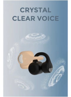 Faster Airvibe 2 Open Ear Wireless Earbuds with Noise Cancellation (ENC) - 8 Hours Playtime with Bluetooth 5.3 - HiFi Stereo Sound - Sports Earhooks Bluetooth Earphones - For Exercise, Gym - Compatible with iPhone & Android (Beige)  - Image 5