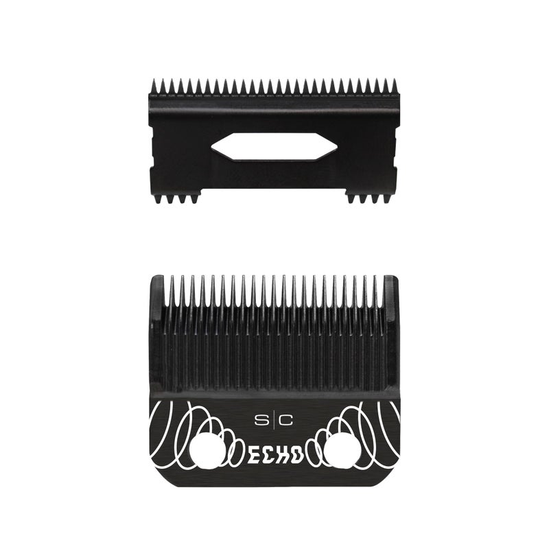 StyleCraft Replacement ECHO Fixed DLC Hair Clipper Blade with DLC Deep Tooth Cutter Set - Image 1
