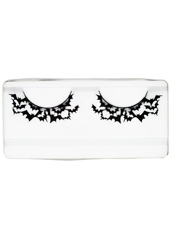 EMILYSTORES Bat Costume Thunder Bat Halloween Fancy Fashion Costume Party Look Black Lace Lashes Paper Lashes False Eyelashes 1 Pair - Image 1