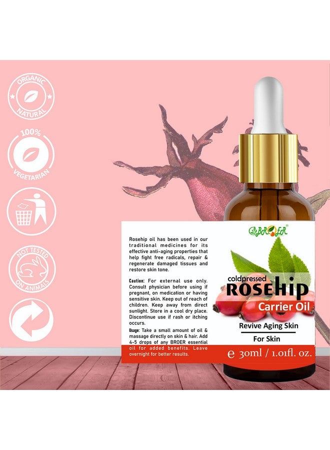 BROER زيت الورد، 100% نقي، طبيعي ومعصور على البارد | زيت الورد الحامل | للتجاعيد، الخطوط الدقيقة وتحت العين (عبوة من 2) 60 مل - Image 4