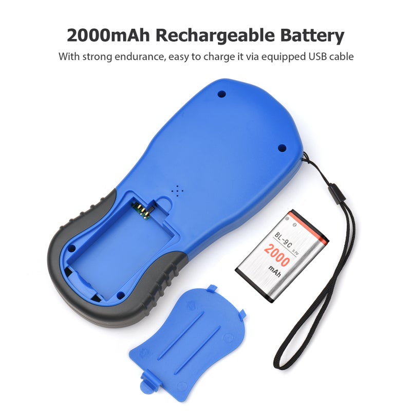 آلة قياس الأراضي GPS NOYAFA NF-198 - جهاز يدوي رقمي شاشة LCD لقياس مساحة الأراضي والطول والارتفاع والضغط عبر الأقمار الصناعية، بخوارزمات التلقائية واليدوية والسيارة، أداة قياس استقصاء الأراضي الخضراء الخارجية USB - Image 3