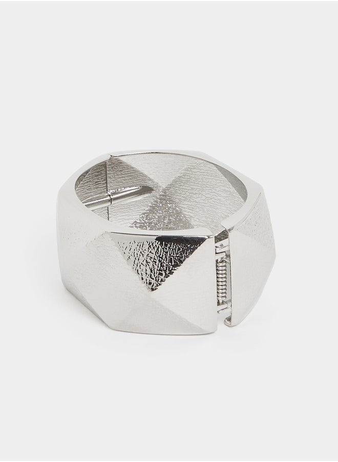 Styli Geometric Pattern Bangle  - Image 3